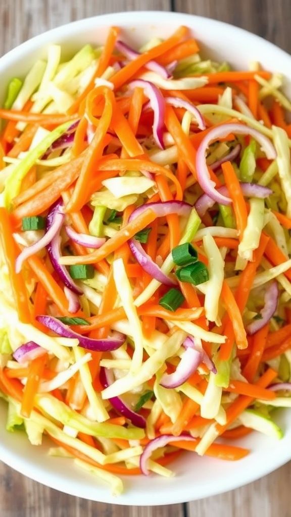 Tangy Cabbage Slaw with Apple Cider Dressing  