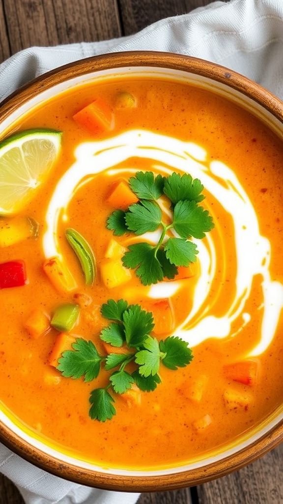 Thai Coconut Curry Soup  