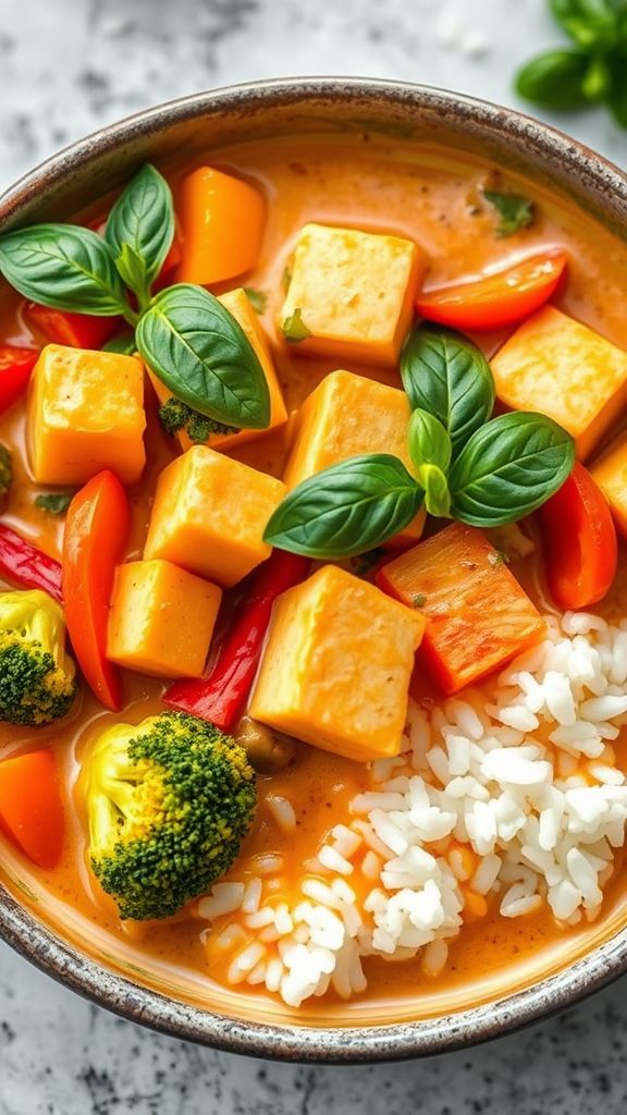 Thai Coconut Curry with Tofu  