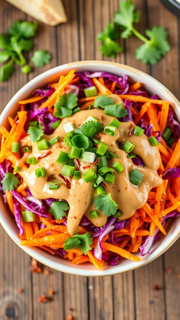 Thai Peanut Sweet Potato Slaw  