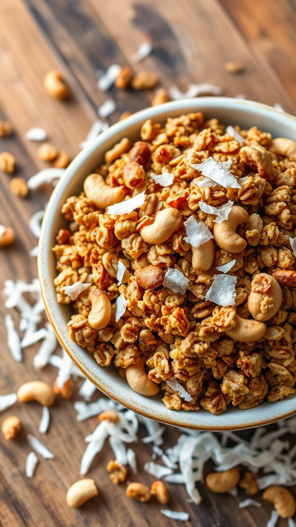 Toasted Coconut Cashew Granola