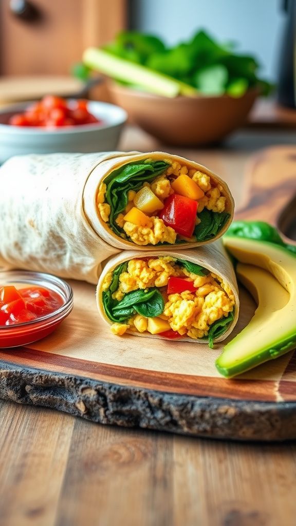 Tofu Scramble Breakfast Burrito  