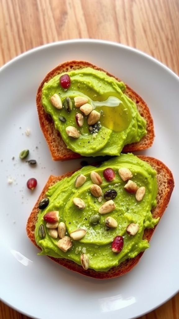 Trail Mix and Avocado Toast  