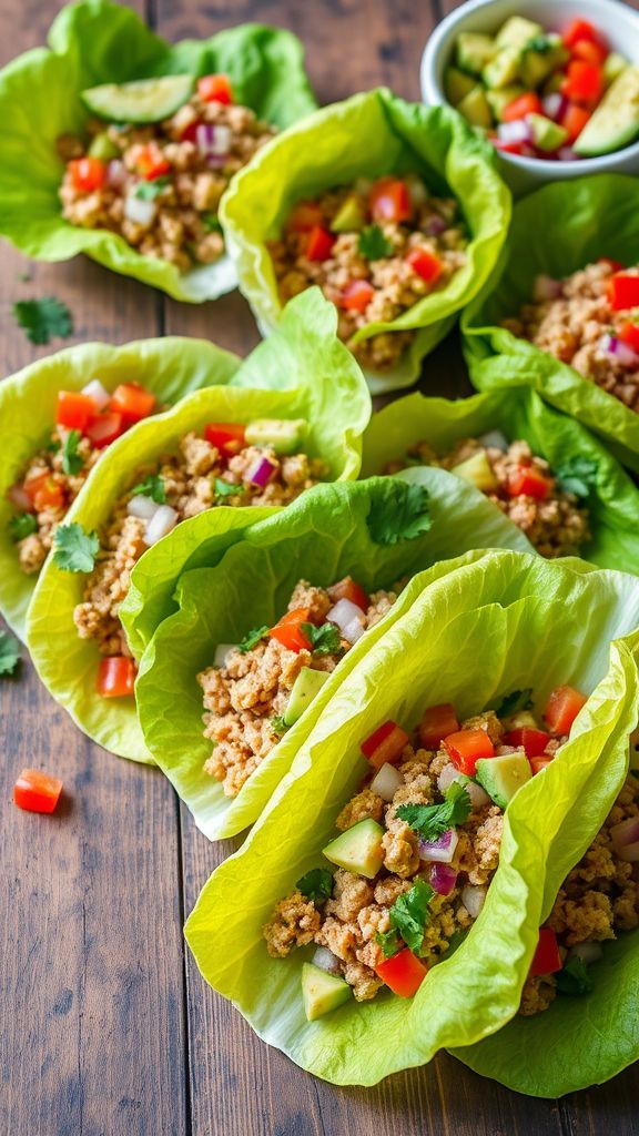 Turkey and Avocado Lettuce Wraps  