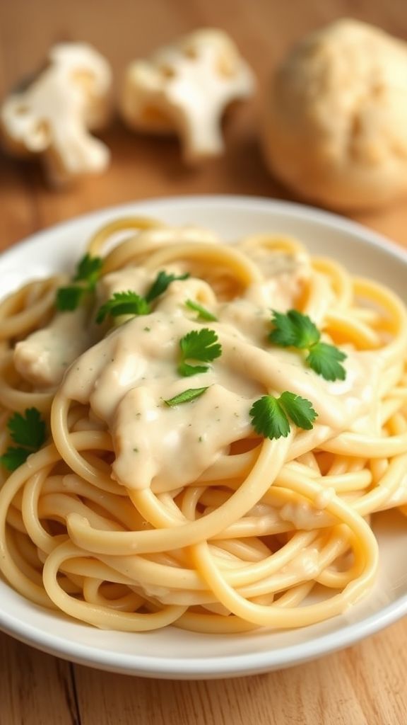 Vegan Alfredo with Cauliflower  