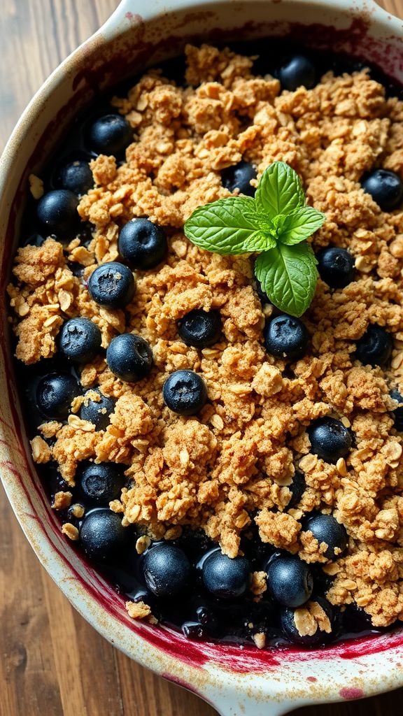 Vegan Blueberry Crumble  