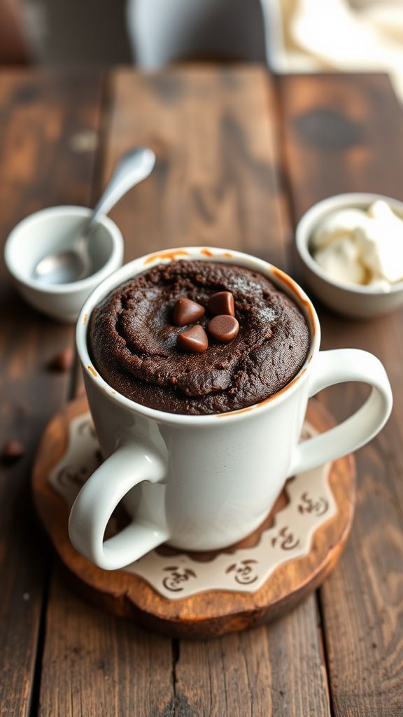 Vegan Chocolate Cake in a Mug