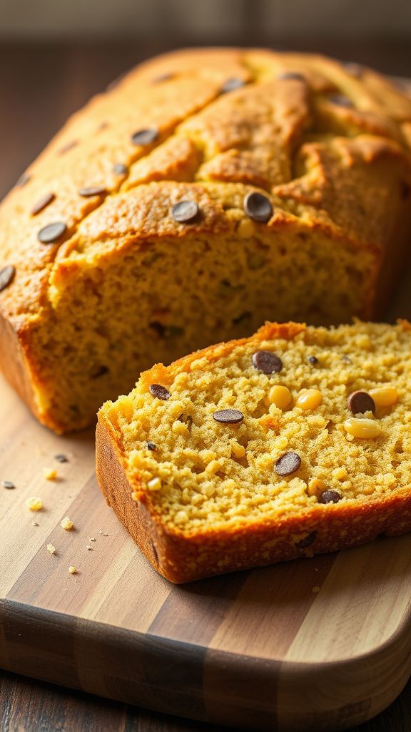 Vegan Cornbread with Quinoa and Chia Seeds