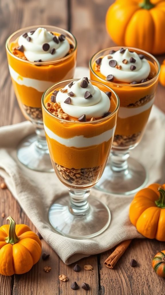 Vegan Pumpkin Pie Parfaits