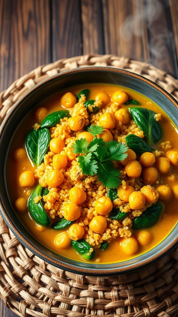 Vegan Quinoa and Chickpea Curry