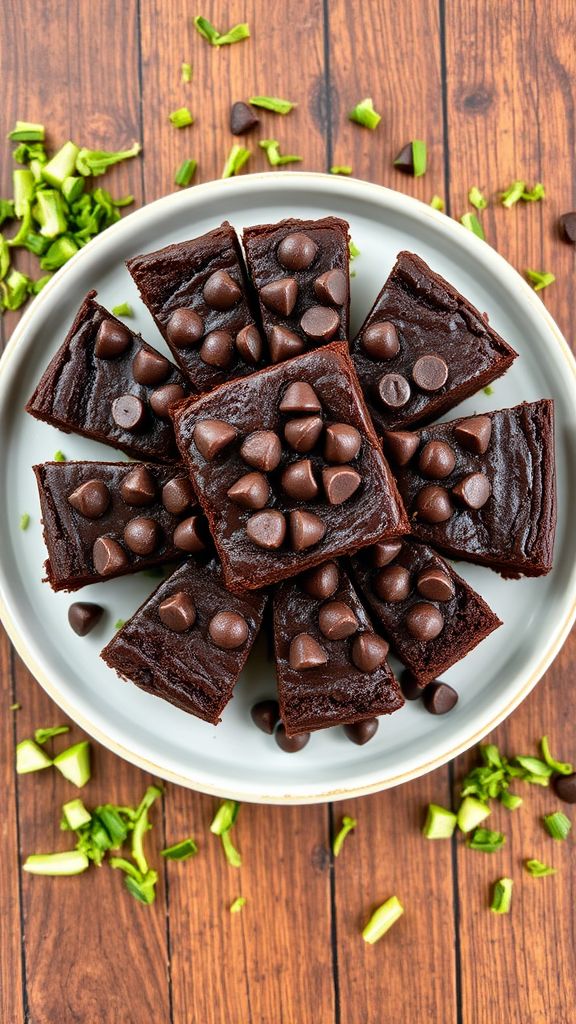 Velvet Zucchini Chocolate Brownies