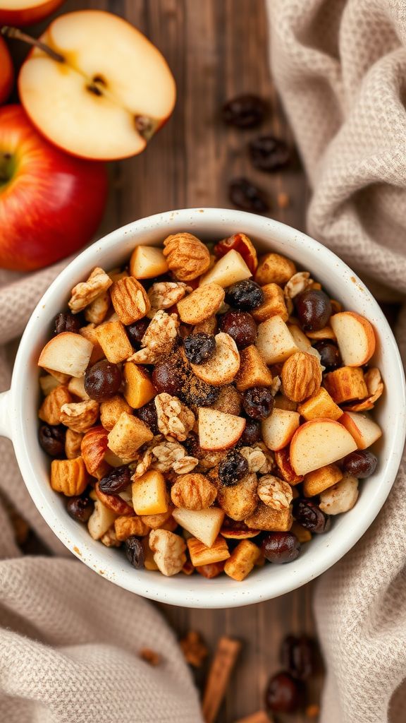 Warm Cinnamon Apple Trail Mix