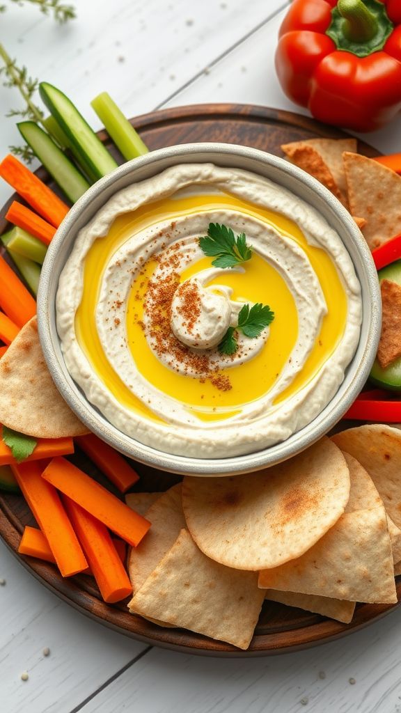 White Bean and Roasted Garlic Hummus