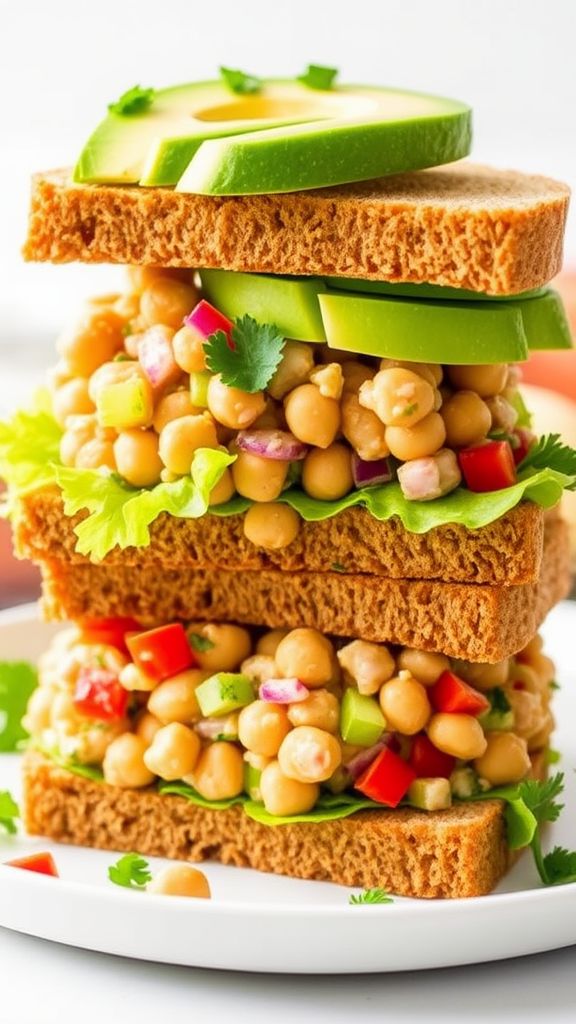 Zesty Chickpea Salad Sandwiches