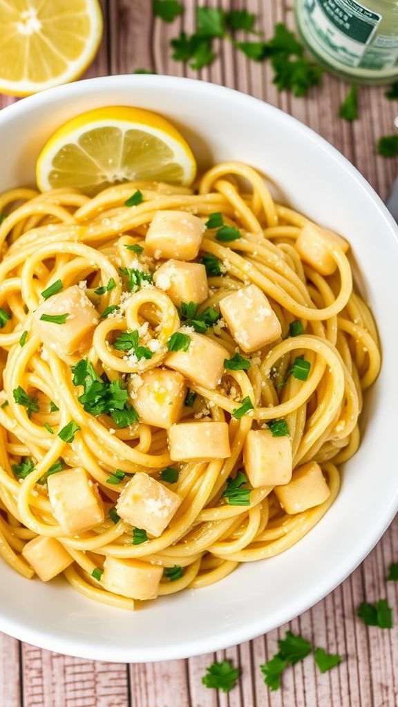 Zesty Lemon Artichoke Pasta  