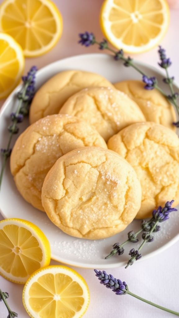 Zesty Lemon Lavender Cookies