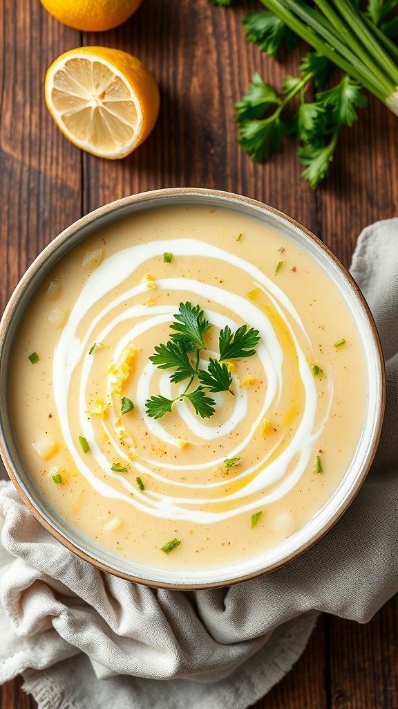 Zesty Potato and Leek Soup  