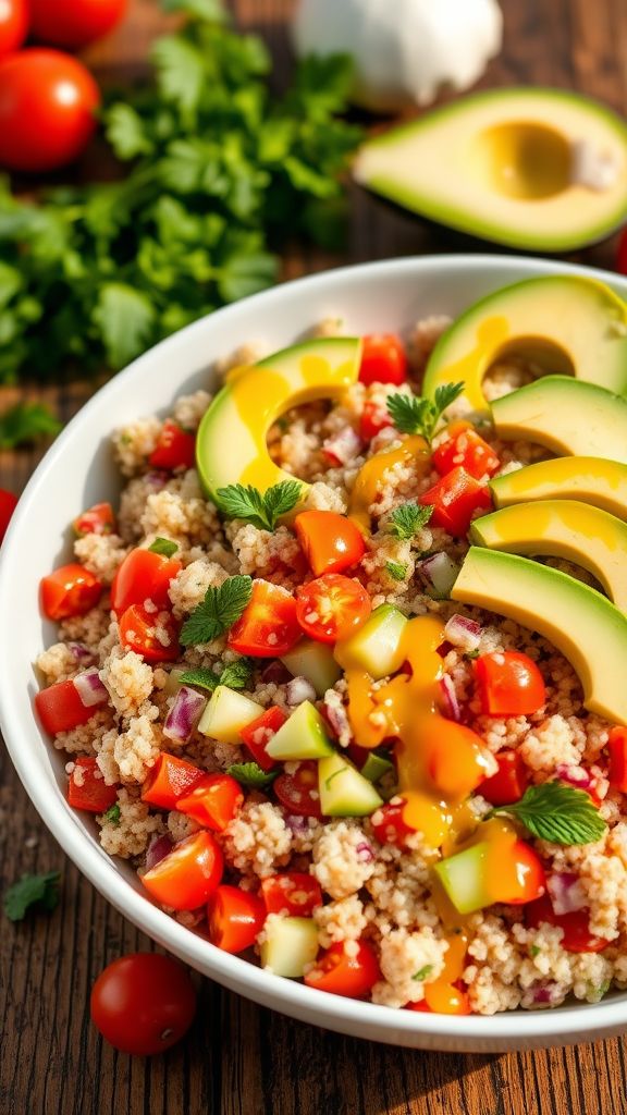 Zesty Quinoa Salad with Lemon Vinaigrette  