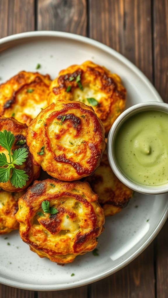 Zucchini and Cheese Fritters  