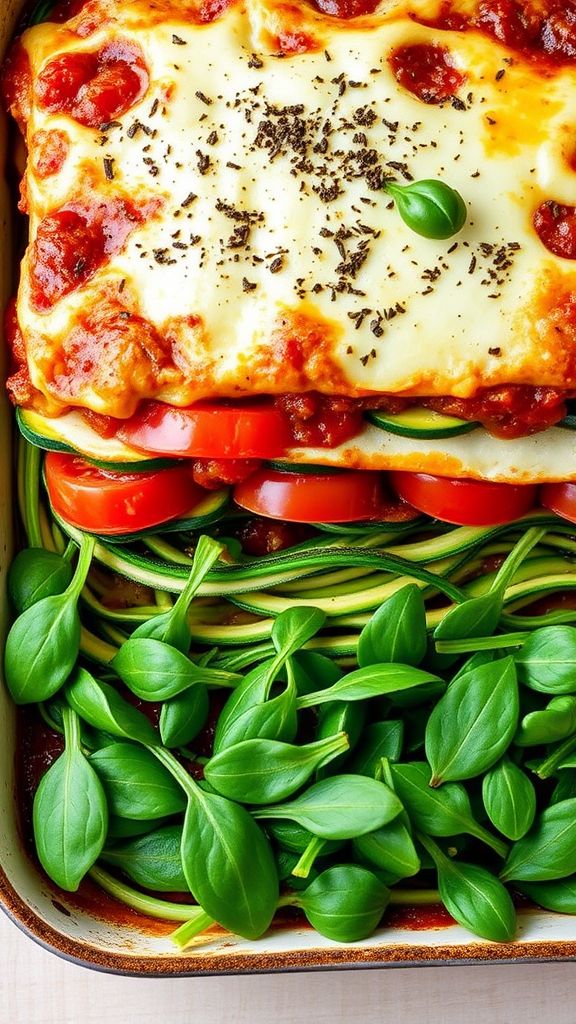 Zucchini Noodle Lasagna with Cashew Cheese  