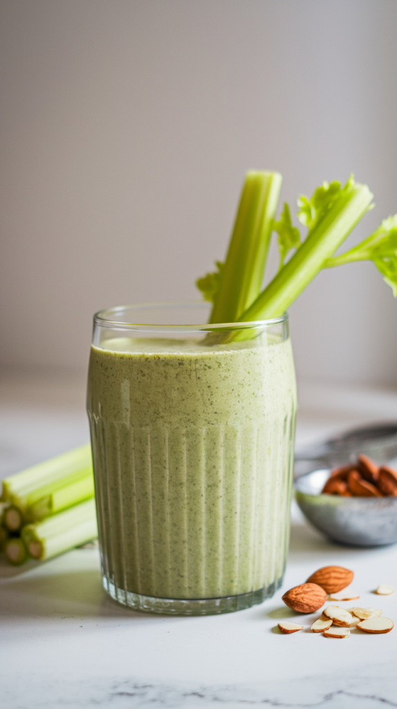 Almond Butter and Celery Smoothie