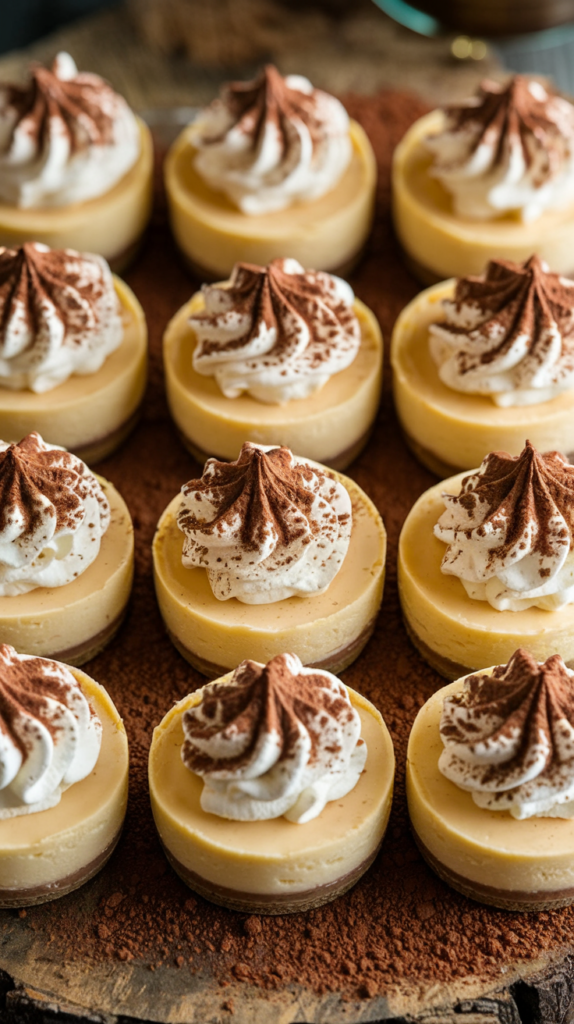 Irish Cream Mini Cheesecakes