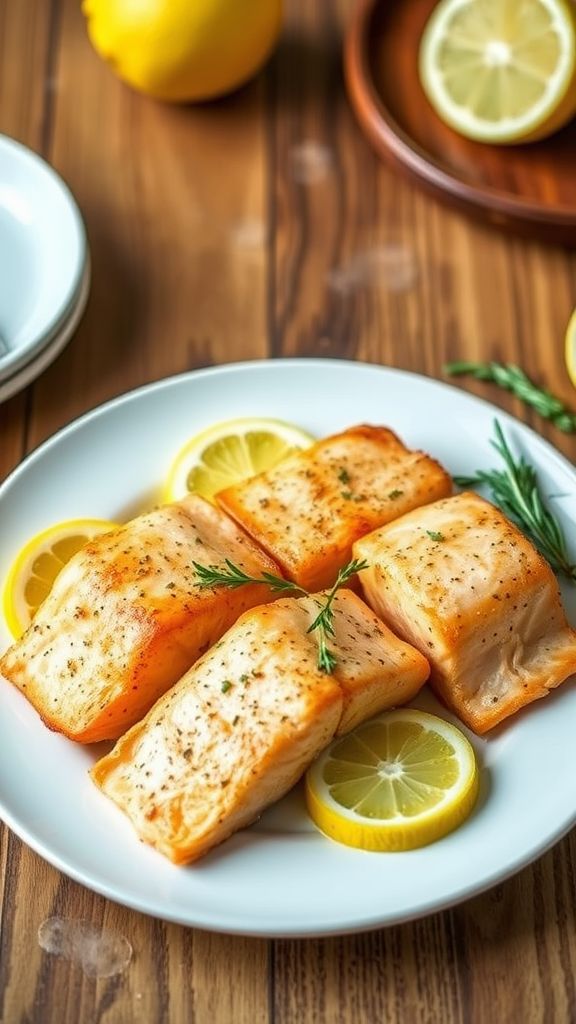 Air Fryer Lemon Herb Salmon