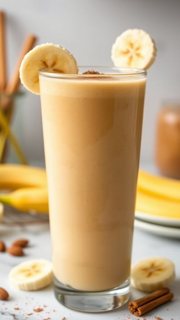 Almond Butter Banana Smoothie  