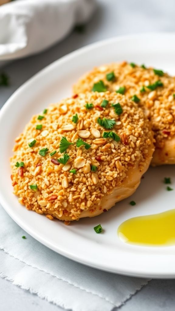 Almond-Crusted Baked Chicken  