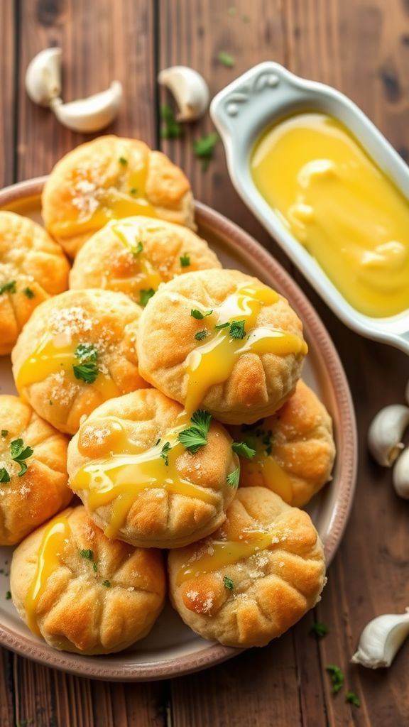 Almond Flour Biscuits with Garlic Butter  