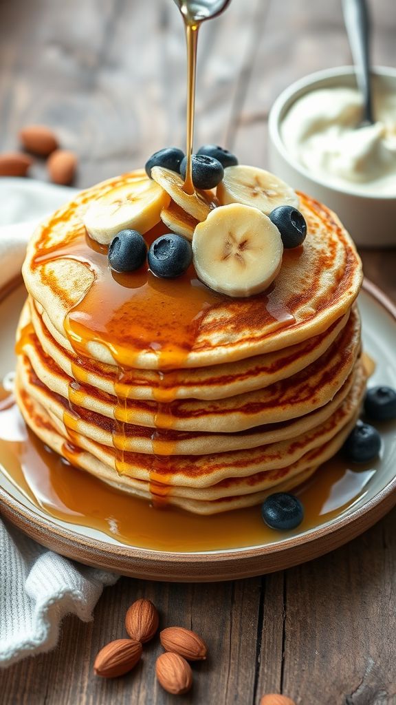 Almond Flour Protein Pancakes