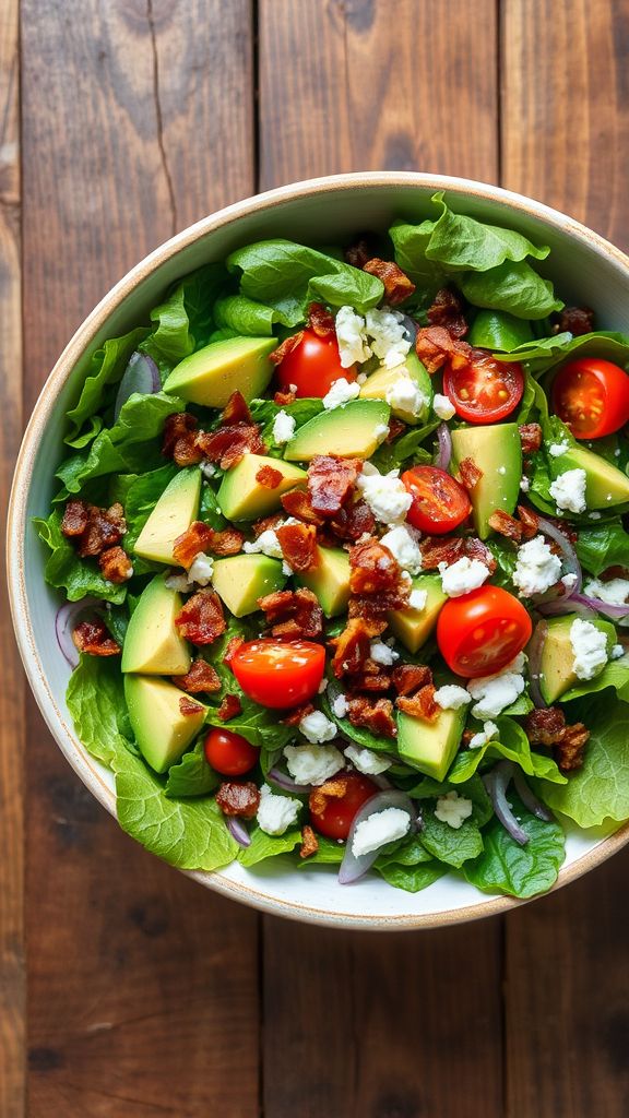 Avocado and Bacon Salad