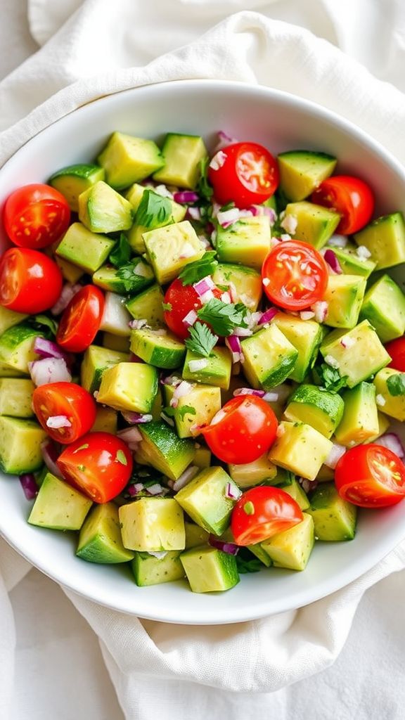 Avocado and Cucumber Salad