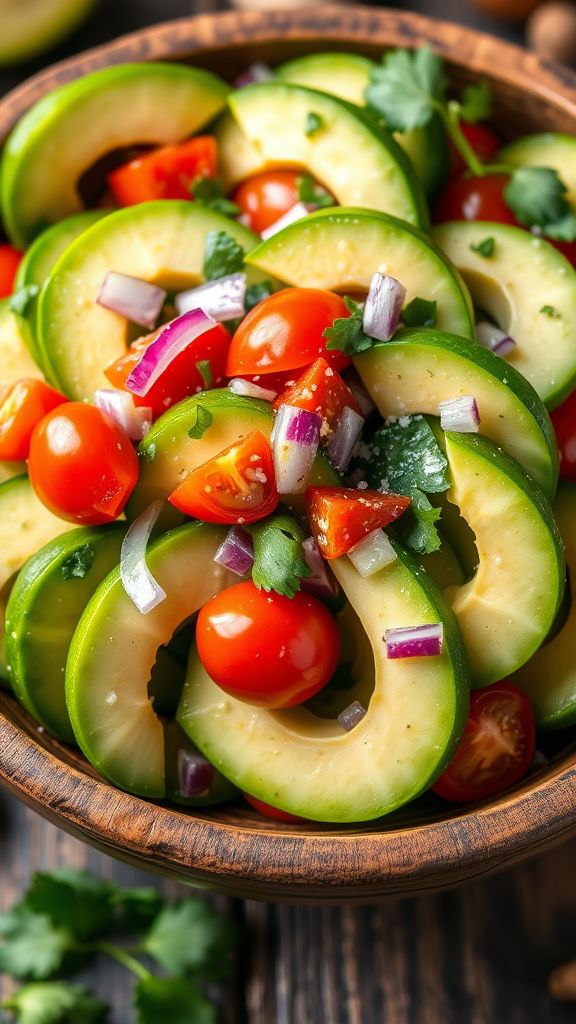 Avocado and Cucumber Salad