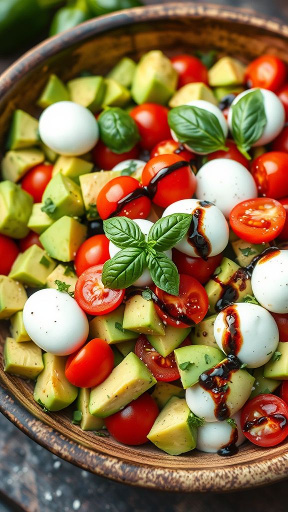 Avocado Caprese Salad