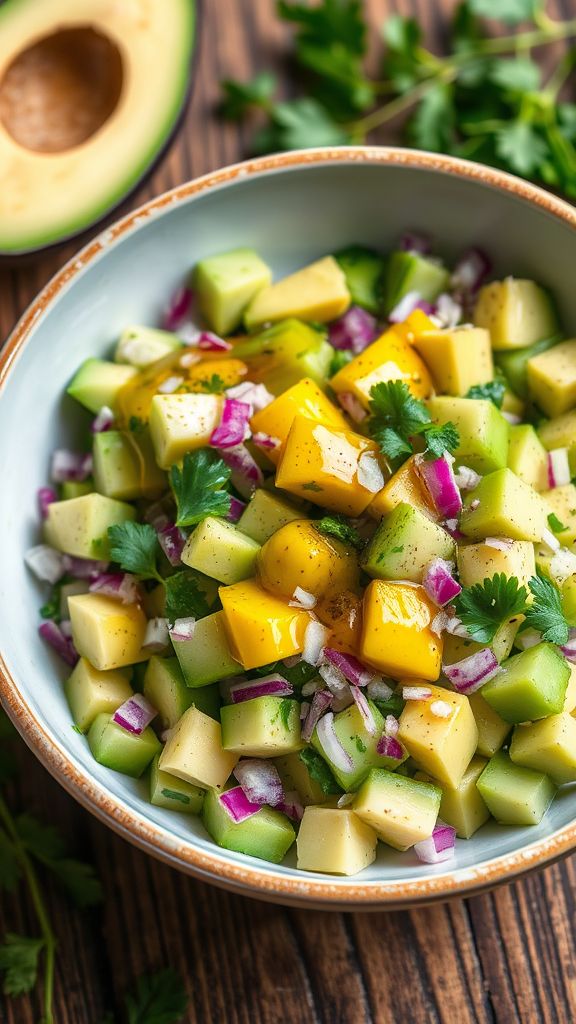 Avocado-Cucumber Keto Salad