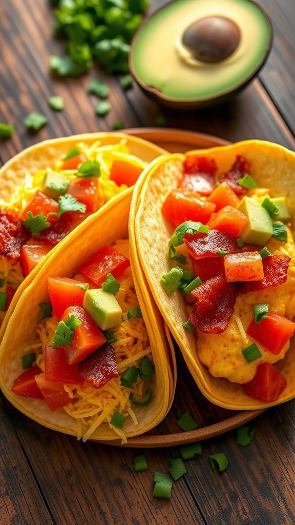 Bacon and Egg Protein-Packed Breakfast Tacos