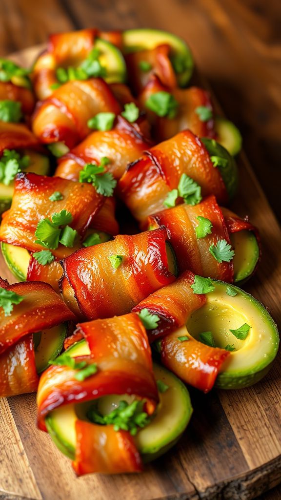 Bacon-Wrapped Avocado Bites  