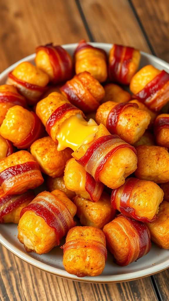 Bacon-Wrapped Tater Tots  