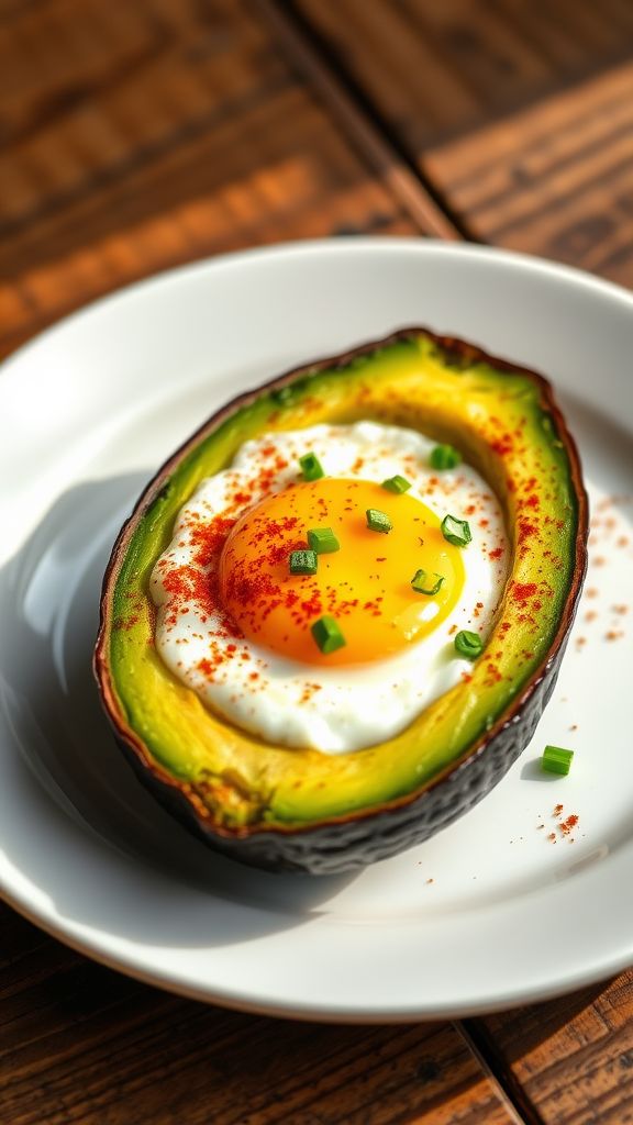 Baked Eggs in Avocado  