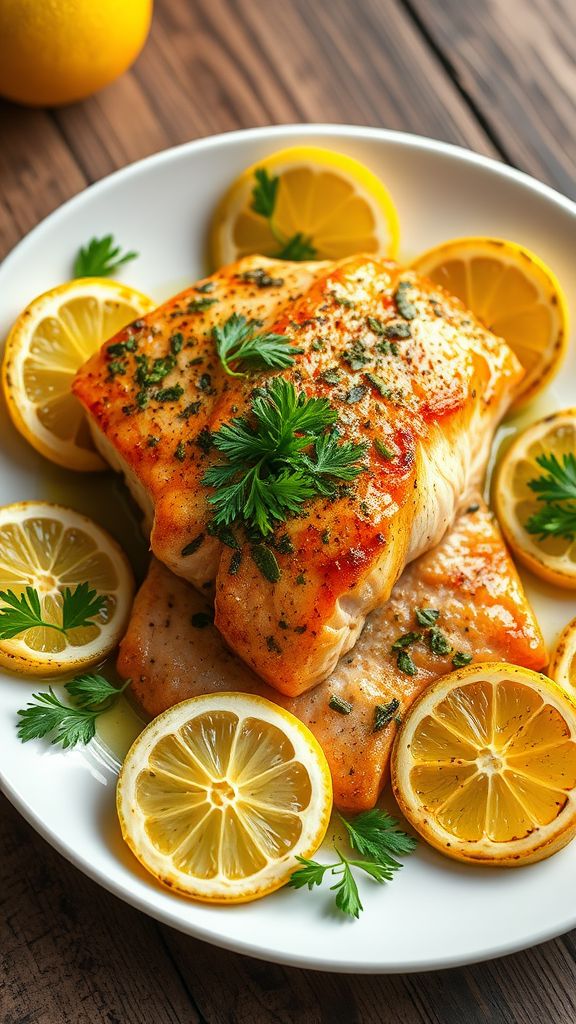 Baked Lemon Herb Salmon