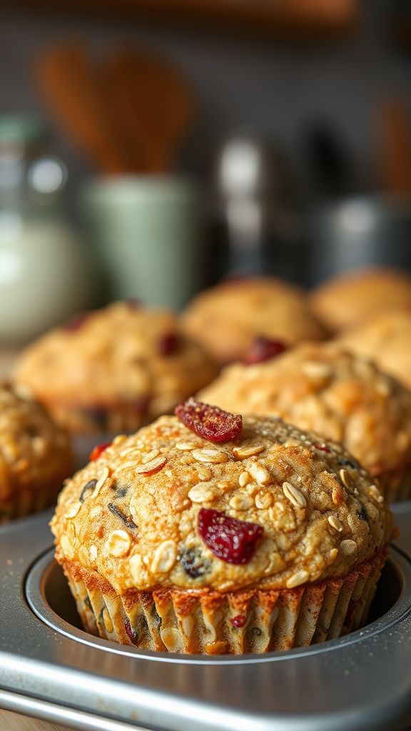 Baked Oatmeal Cups with Nuts and Seeds