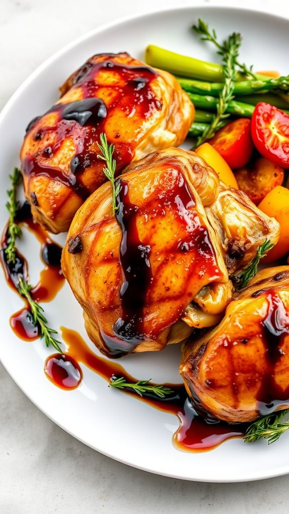 Balsamic Glazed Chicken Thighs