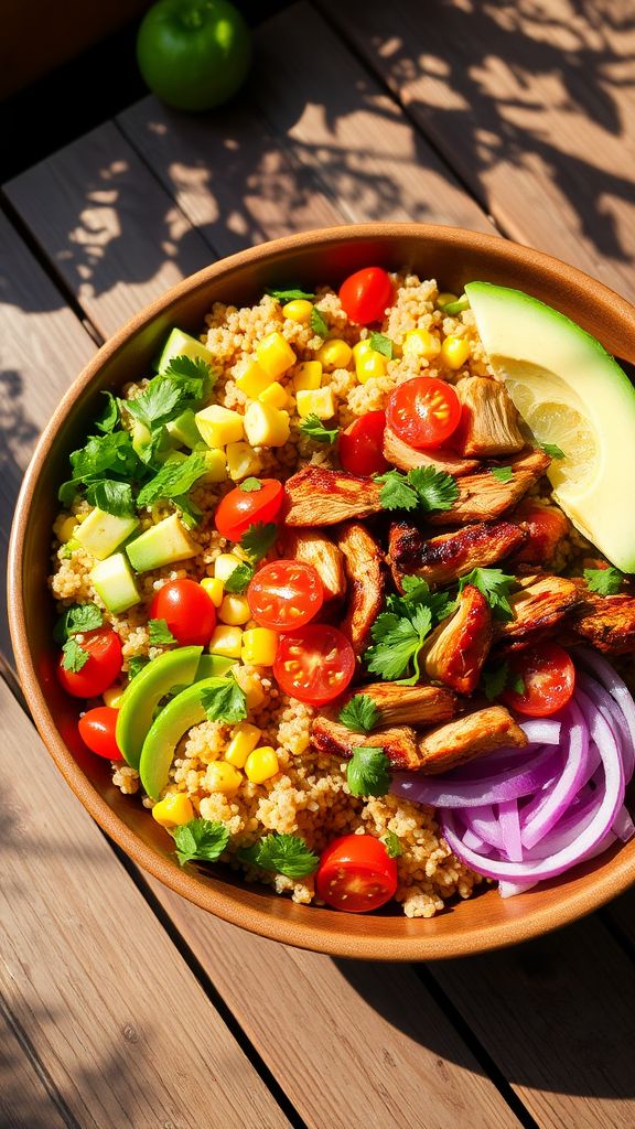 BBQ Chicken Quinoa Salad