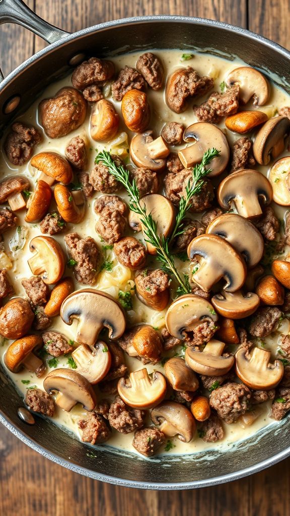 Beef and Mushroom Keto Skillet