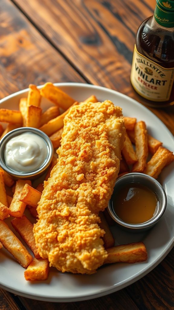 Beer-Battered Fish and Chips