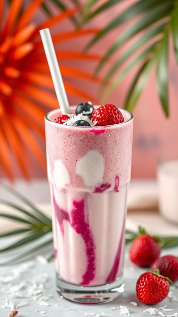 Berry Coconut Keto Shake  