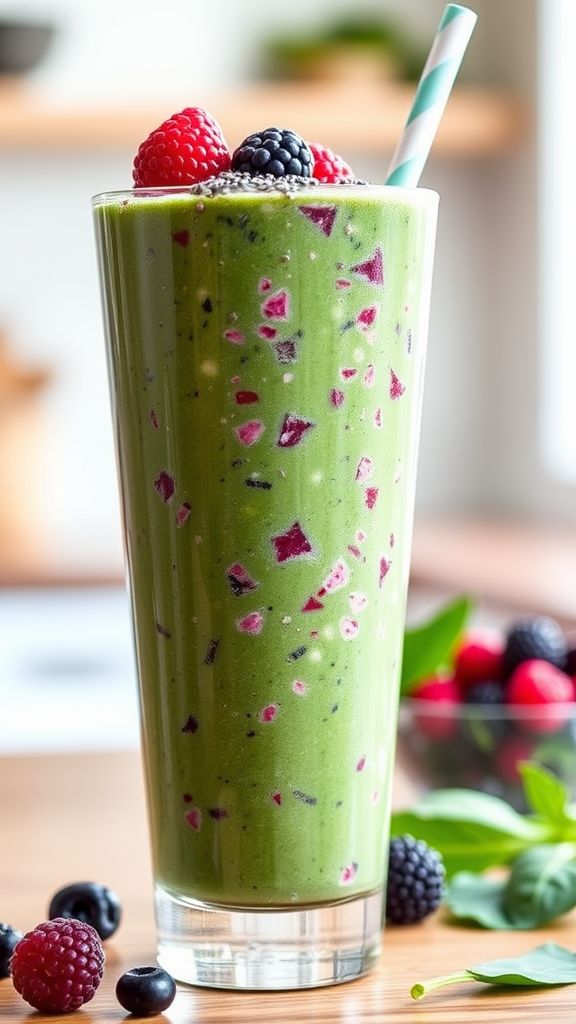 Berry Spinach Bliss Smoothie