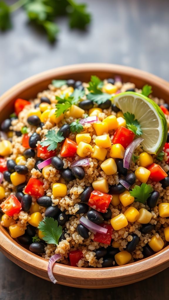 Black Bean and Corn Quinoa Salad  