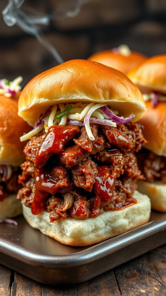 Blitzing BBQ Pulled Pork Sliders  